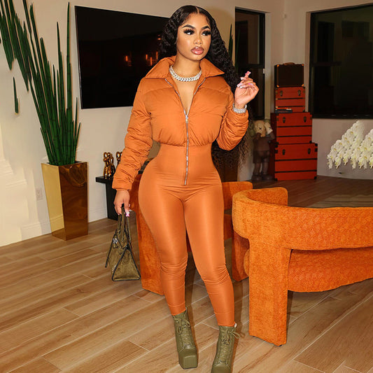 “Poof” Puffer Jumpsuit